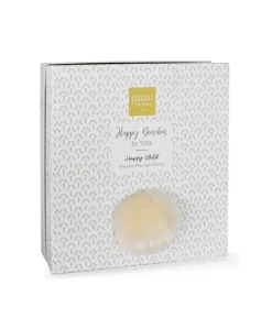 Coffret Doudou plat Lapin beige - Happy Wild - 25 cm