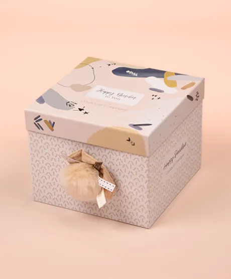 Coffret Pantin Lapin beige - Happy Wild - 25 cm