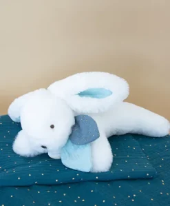 Coffret Pantin Lapin bleu - Happy Glossy - 25 cm