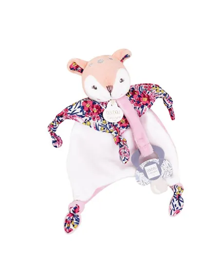Doudou attache sucette Faon - BOH'AIME - 20 cm