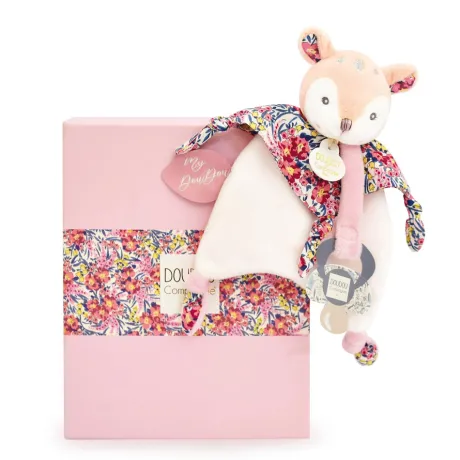 Doudou attache sucette Faon - BOH'AIME - 20 cm