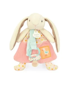 Doudou attache-sucette - LAPIN CIBOULETTE - 19 cm