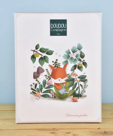 Doudou attache-sucette Renard Romarin - 19 cm