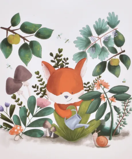 Doudou attache-sucette Renard Romarin - 19 cm