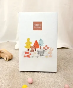 Doudou Elephant gris avec mouchoir - Sweety - 25 cm
