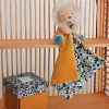 Doudou LION jaune avec mouchoir - BOH'AIME -