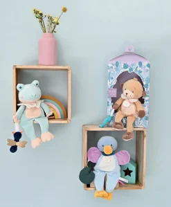 Doudou Loutre marron avec poisson - 