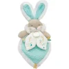 Doudou plat lapin de sucre vert - 24 cm