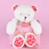 OURS JE T'AIME en sac cadeau - 25 cm