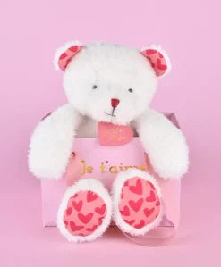 OURS JE T'AIME en sac cadeau - 25 cm
