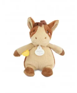 Peluche cheval - 17 cm - DOUDOU de la ferme avec boite sonore