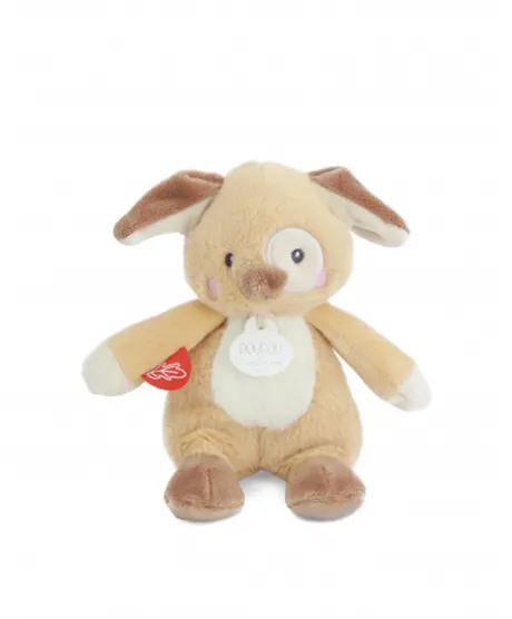 Peluche chien - 17 cm - DOUDOU de la ferme avec boite sonore