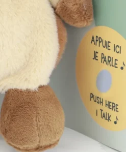 Peluche chien - 17 cm - DOUDOU de la ferme avec boite sonore