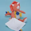Peluche de dinosaure orange avec doudou - Lou - 25 cm