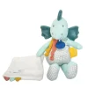Peluche de dinosaure vert avec doudou - Filou - 25 cm