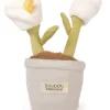 Peluche fleur - 9 cm - Botanique - Blanc