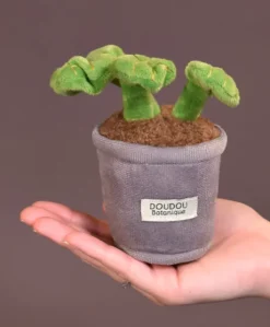 Peluche fleur - 9 cm - Botanique - Pot Violet