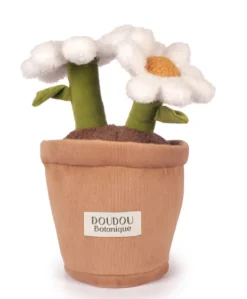 Peluche fleur - Marguerite - 25 cm