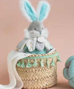 Peluche musicale lapin de sucre Vert - 20 cm