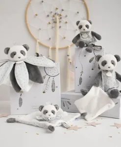 Peluche Panda gris Attrape-rêves - 20 cm