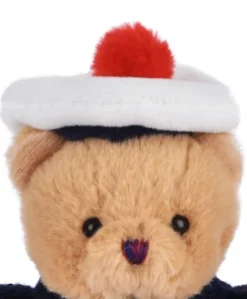 Peluche porte-cle Ours Marin avec pull over - 15 cm