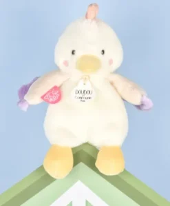 Peluche poule - 17 cm - DOUDOU de la ferme avec boite sonore