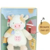 Peluche vache - 17 cm - DOUDOU de la ferme avec boite sonore