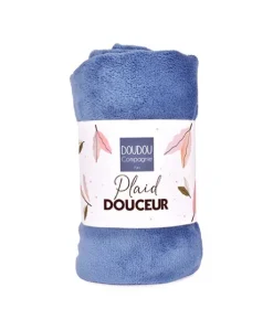 Plaid douceur 70*100cm - Bleu