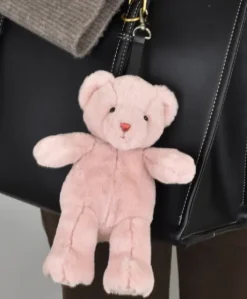 porte clé - Bijou de sac Ours peluche - 20 cm - Rose clair