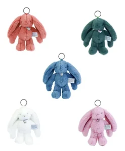 Porte clé en peluche Lapin Orange - 18 cm - Lapin Fleurette