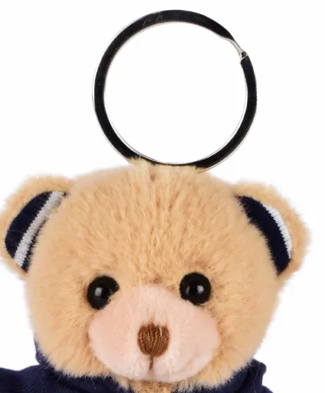 Porte clé Ours sweat marine Champs Elysées - 15 cm
