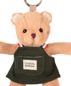 Porte cle - Peluche Ours jardinier - 15 cm