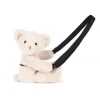 Sac bandouliere - Ours en peluche beige - 30 cm