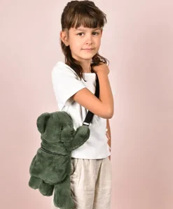 Sac bandouliere - Ours en peluche Vert Kaki - 30 cm