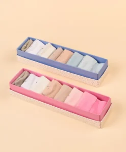 Semainier de chaussettes bébé - Cadeau naissance bébé fille - 0/6 mois